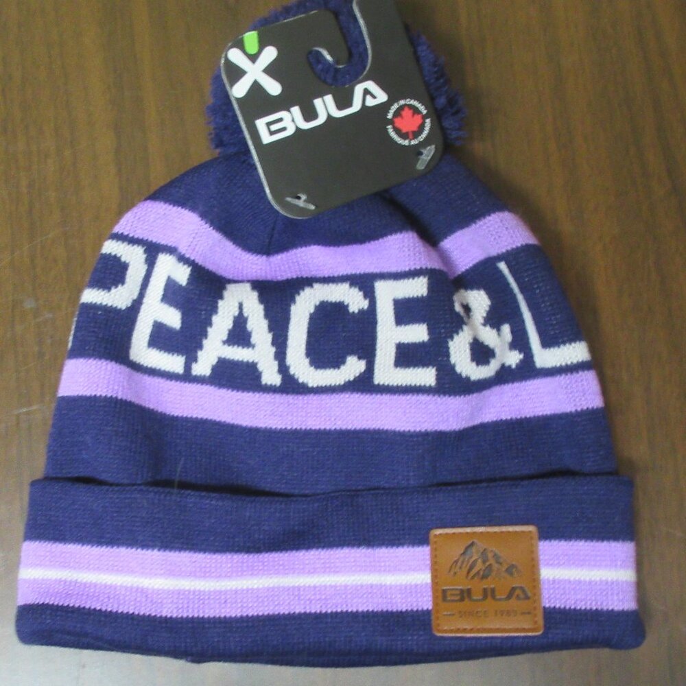 Peace and Love Bula Pom Pom Beanie